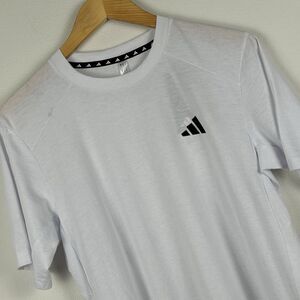 Adidas TR-ES prime Tee Men size Small S Aeroready White Cotton Blend IC7434 NEW